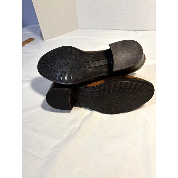 Isaac Mizrahi Brown Ankle Boots With Buckle Detail & Side Zippers Women's 7.5W - Picture 6 of 10